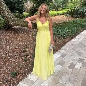 Zac Posen Chiffon Lace Gown size 14